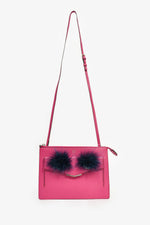 Fendi Fuchsia Monster Feather Crossbody Bag