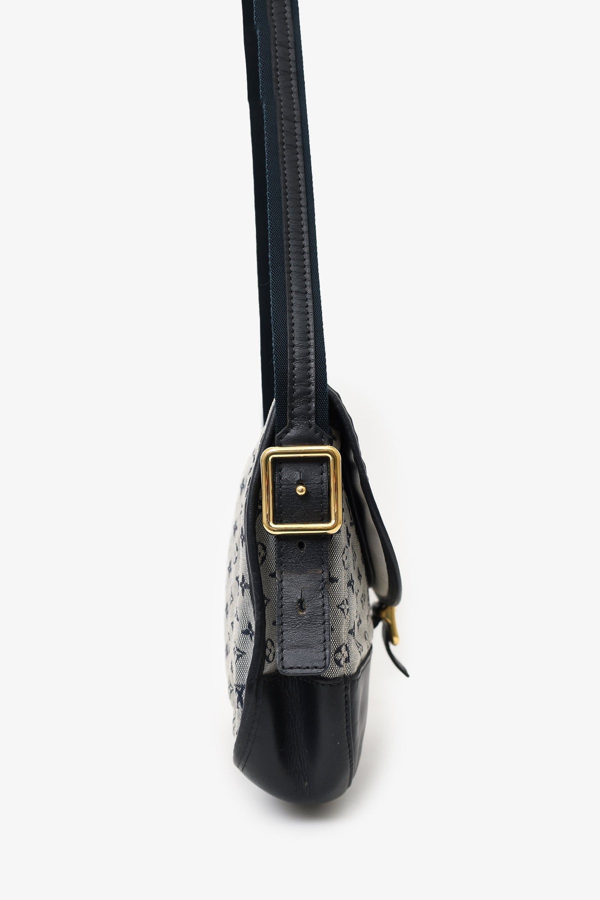 Louis Vuitton 2004 Navy/Grey Monogram Canvas Mini Lin Belanger Bag