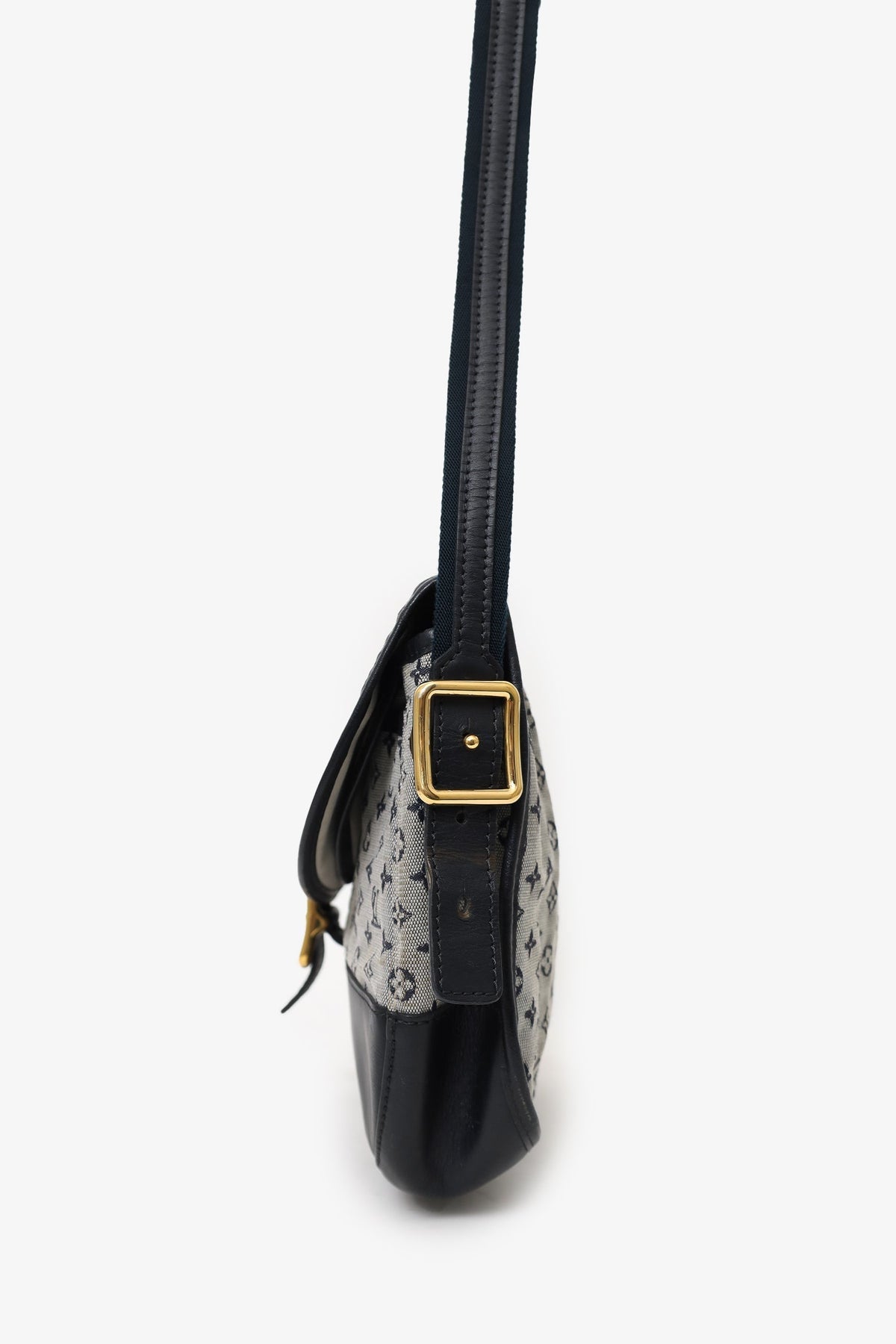 Louis Vuitton 2004 Navy/Grey Monogram Canvas Mini Lin Belanger Bag