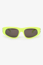 Balenciaga Green Frame BB Logo Sunglasses