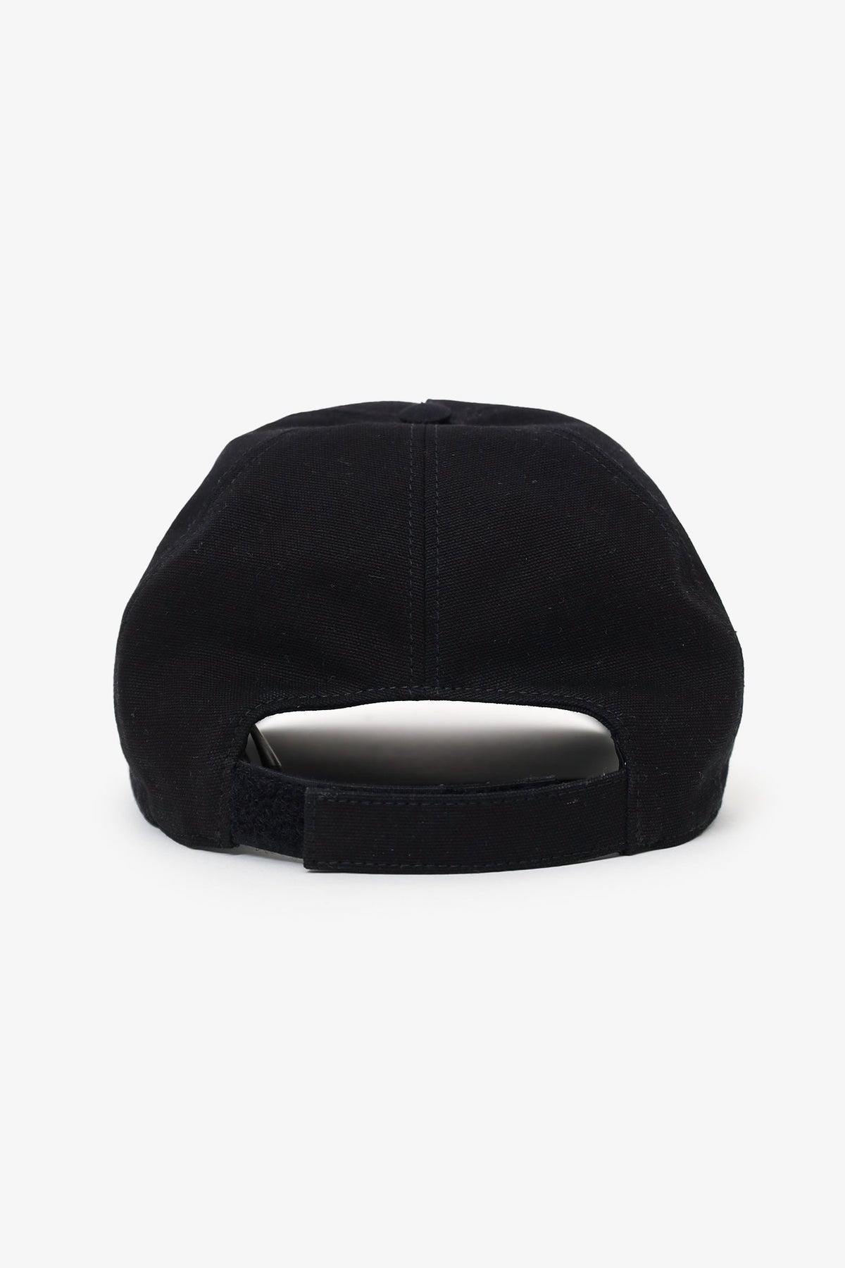 Fendi Black Leather/Fabric FF Visor Baseball Hat