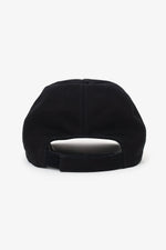 Fendi Black Leather/Fabric FF Visor Baseball Hat