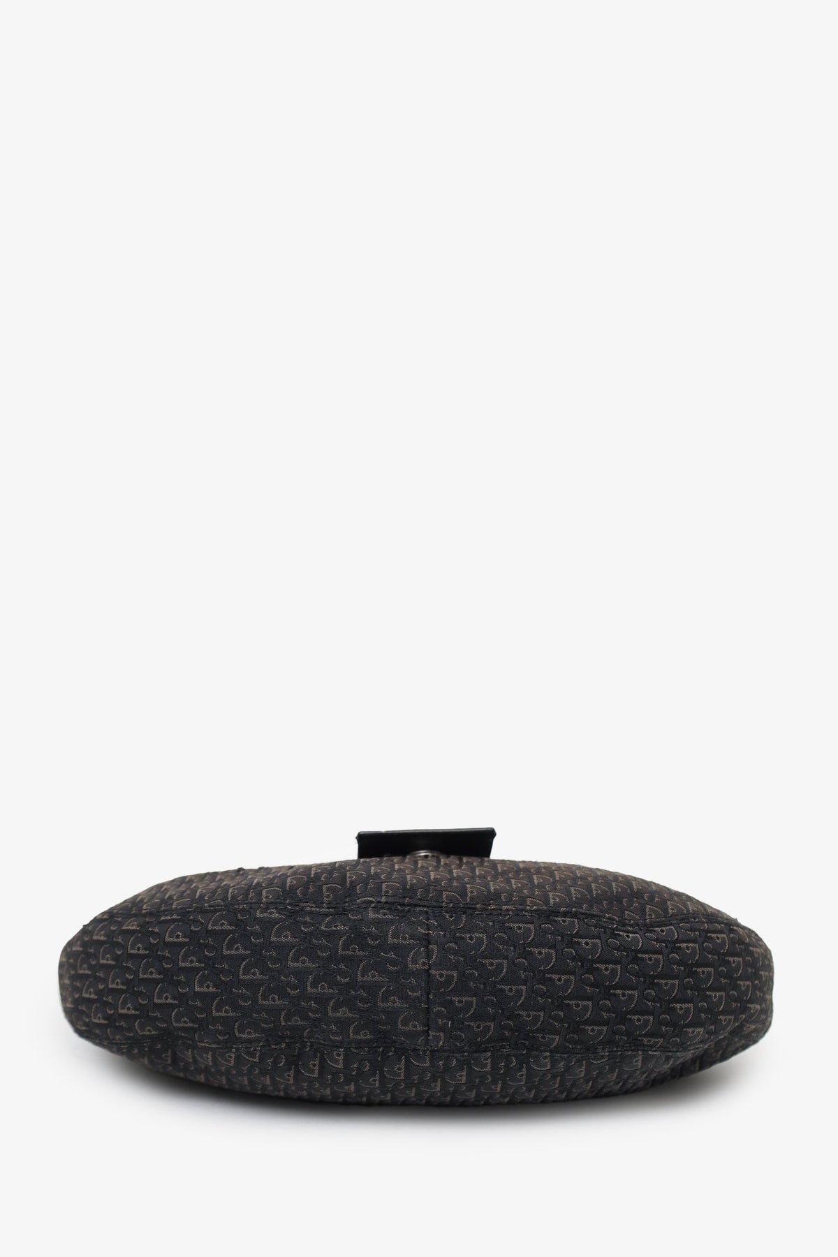 Christian Dior 2005 Black Diorissimo Canvas and Leather Street Chic Crossbody