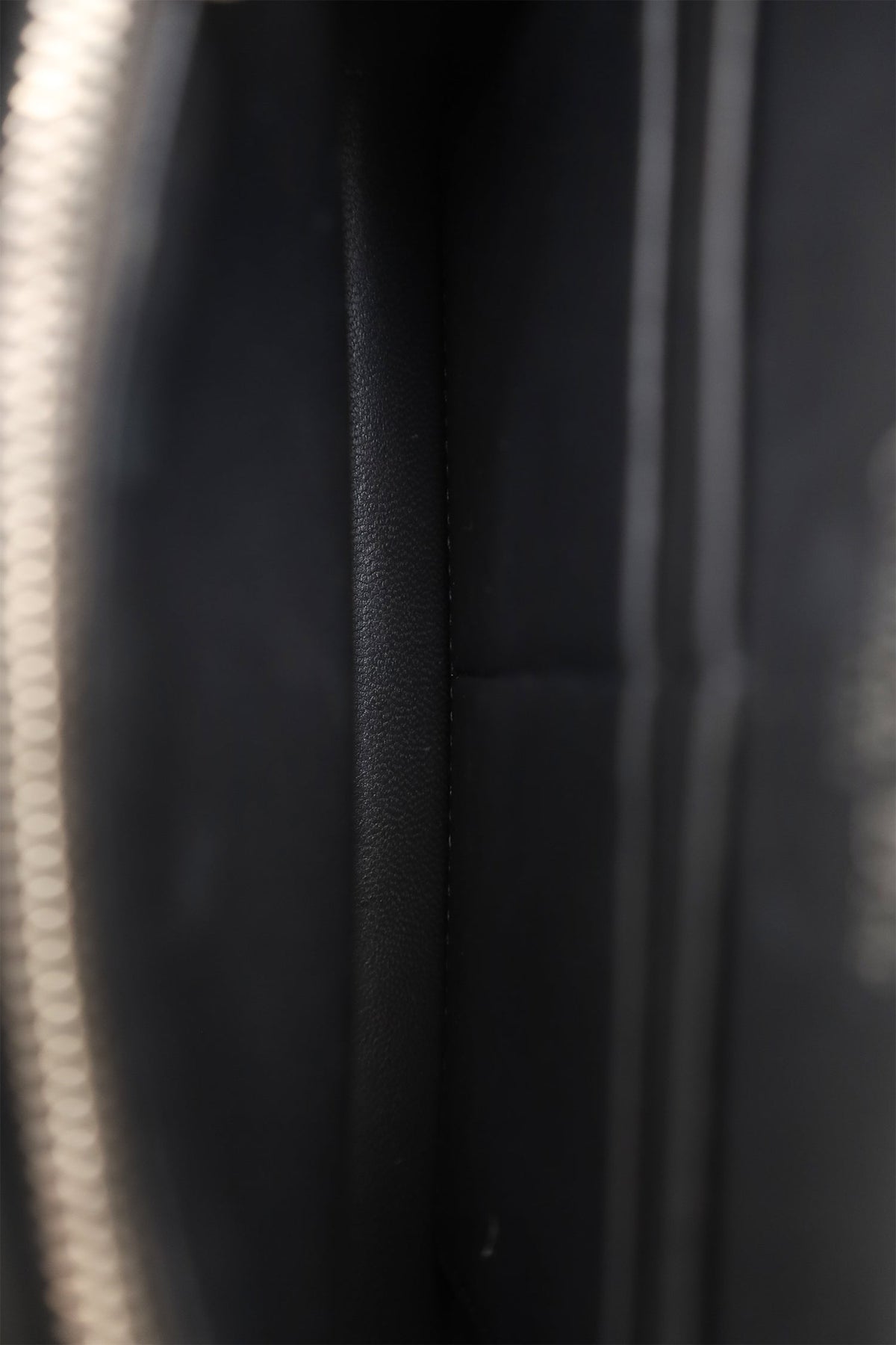 Christian Dior 2017 Silver Metallic Leather 'Diorama' Wallet on Chain