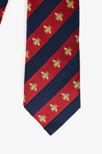 Gucci Burgundy/Navy Bumble Neck Tie