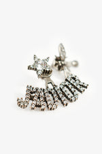 Christian Dior Silver Toned Crystal J'Adior/Bee Earrings