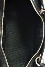 Christian Dior 2004 Black Cannage Leather East West Lady Dior Tote Bag