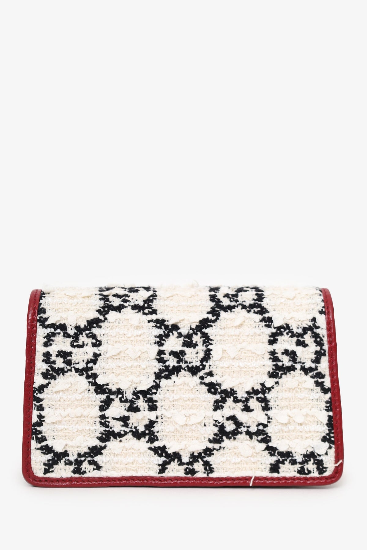 Gucci Cream/Black Tweed GG Monogram Mini Dionysus Crossbody Bag