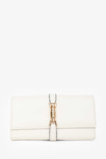 Gucci White Leather Piston Lock Jackie 1961 Mini