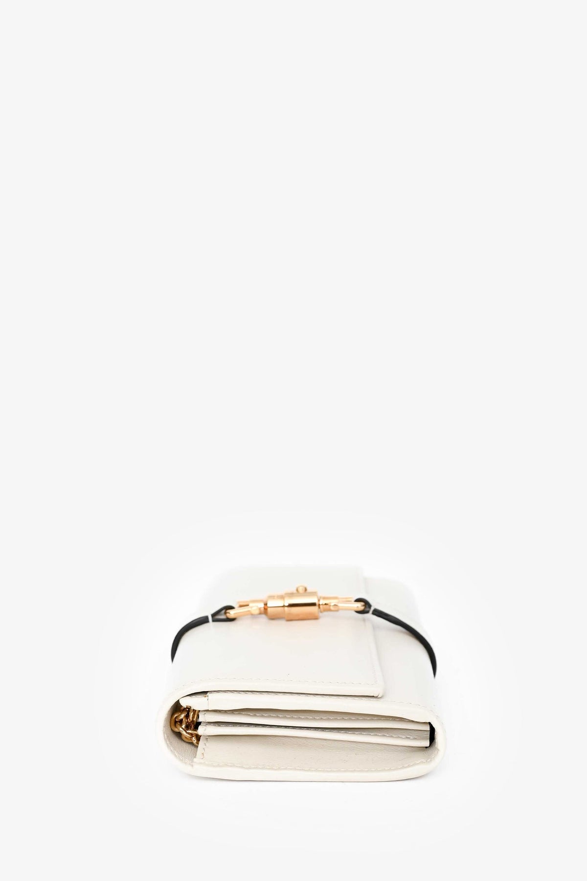 Gucci White Leather Piston Lock Jackie 1961 Mini