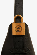 Louis Vuitton Black Leather 'Low Key Hobo PM' Crossbody Bag with Monogram Pouch