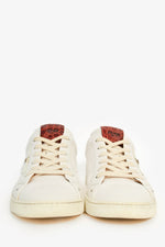 Fendi White Leather Lowtop Sneakers Size 6 Mens