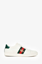 Gucci White Leather Ace Sneakers Size 36.5