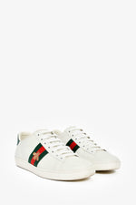 Gucci White Leather Ace Sneakers Size 36.5