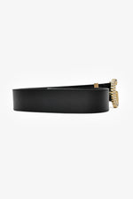 Gucci Black Leather 1.5" Textured GG Belt Size 75