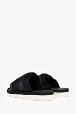 Christian Dior Black Oblique Jacquard 'Alpha' Sandals Size 38