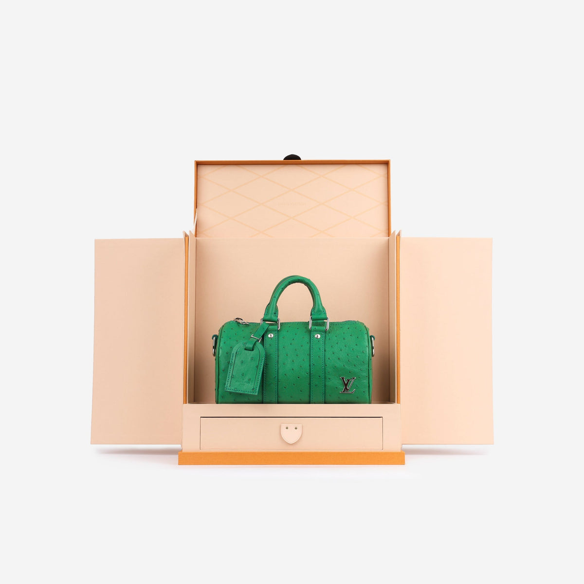 Louis Vuitton Keepall 25 - Vert Ostrich (NWT)