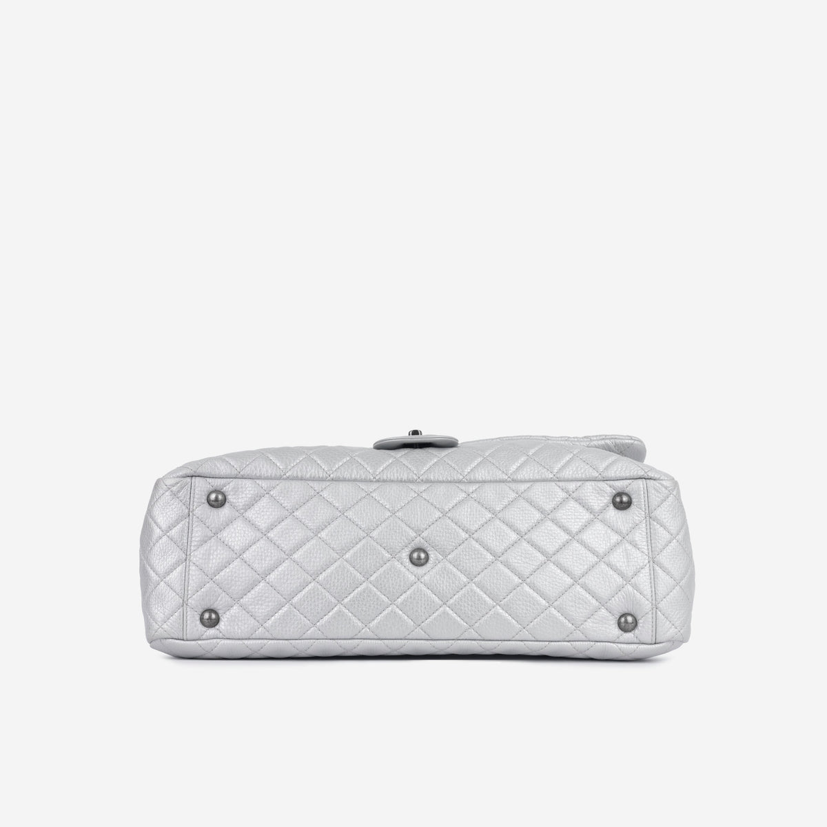 Chanel XXL Airline Flap - Silver Calfskin | Ruthenium Hardware