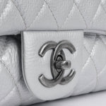 Chanel XXL Airline Flap - Silver Calfskin | Ruthenium Hardware