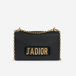 Dior J’adior Flap Bag Black Calfskin Leather GHW