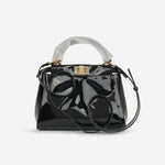 Fendi Mini Peekaboo Black Patent Leather GHW (NWT)