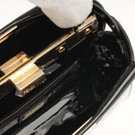 Fendi Mini Peekaboo Black Patent Leather GHW (NWT)