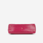 Fendi Fendi - Large Peekaboo GHW - Hot Pink Crocodile GHW - Pre-Loved