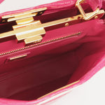 Fendi Fendi - Large Peekaboo GHW - Hot Pink Crocodile GHW - Pre-Loved