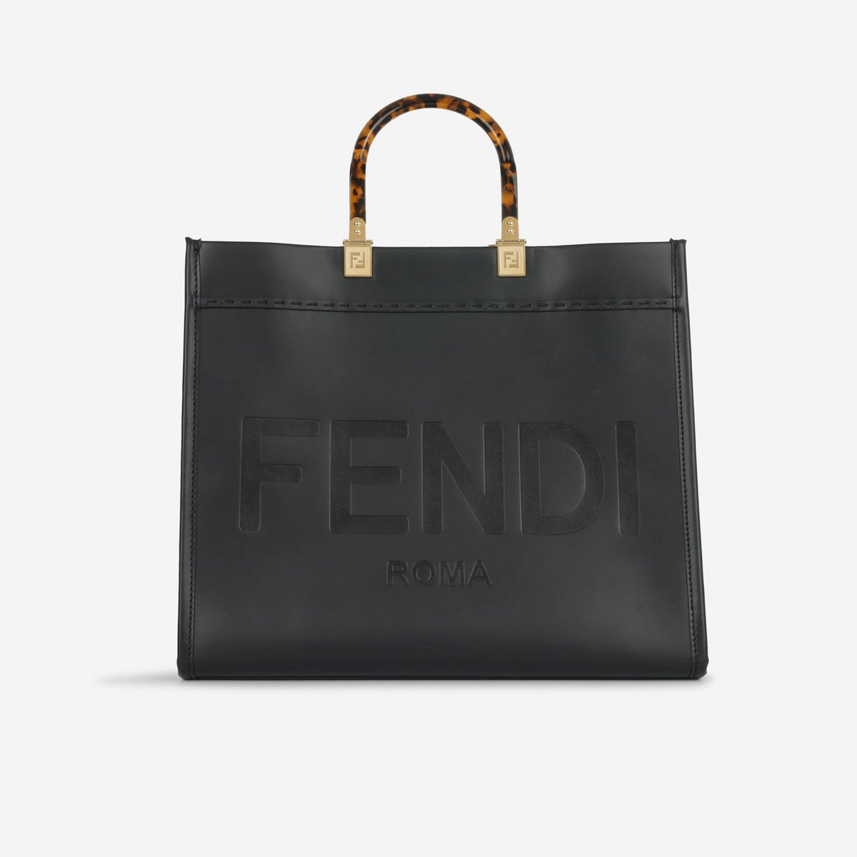 Fendi Fendi - Medium Sunshine Tote - Black Calfskin GHW - Pre Loved
