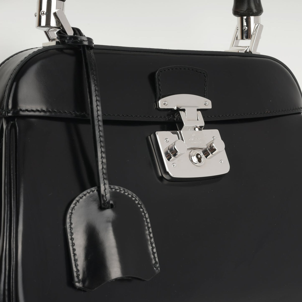 Gucci Gucci - Lady Lock Top Handle - Black Calfskin SHW - Pre-Loved