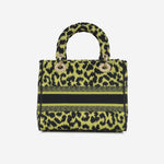 Dior - Lady D-Lite - Medium - Lime / Black Leopard CGHW - 2021 - Pre-Loved