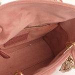 Dior - Mini Lady Dior - Rose Pink Velvet CGHW - 2019 - Pre-Loved