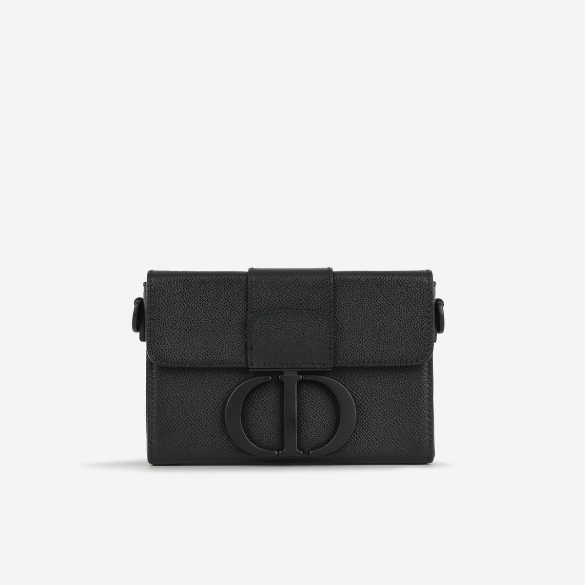 Dior 30 Montaigne Black Grained Calfskin BHW