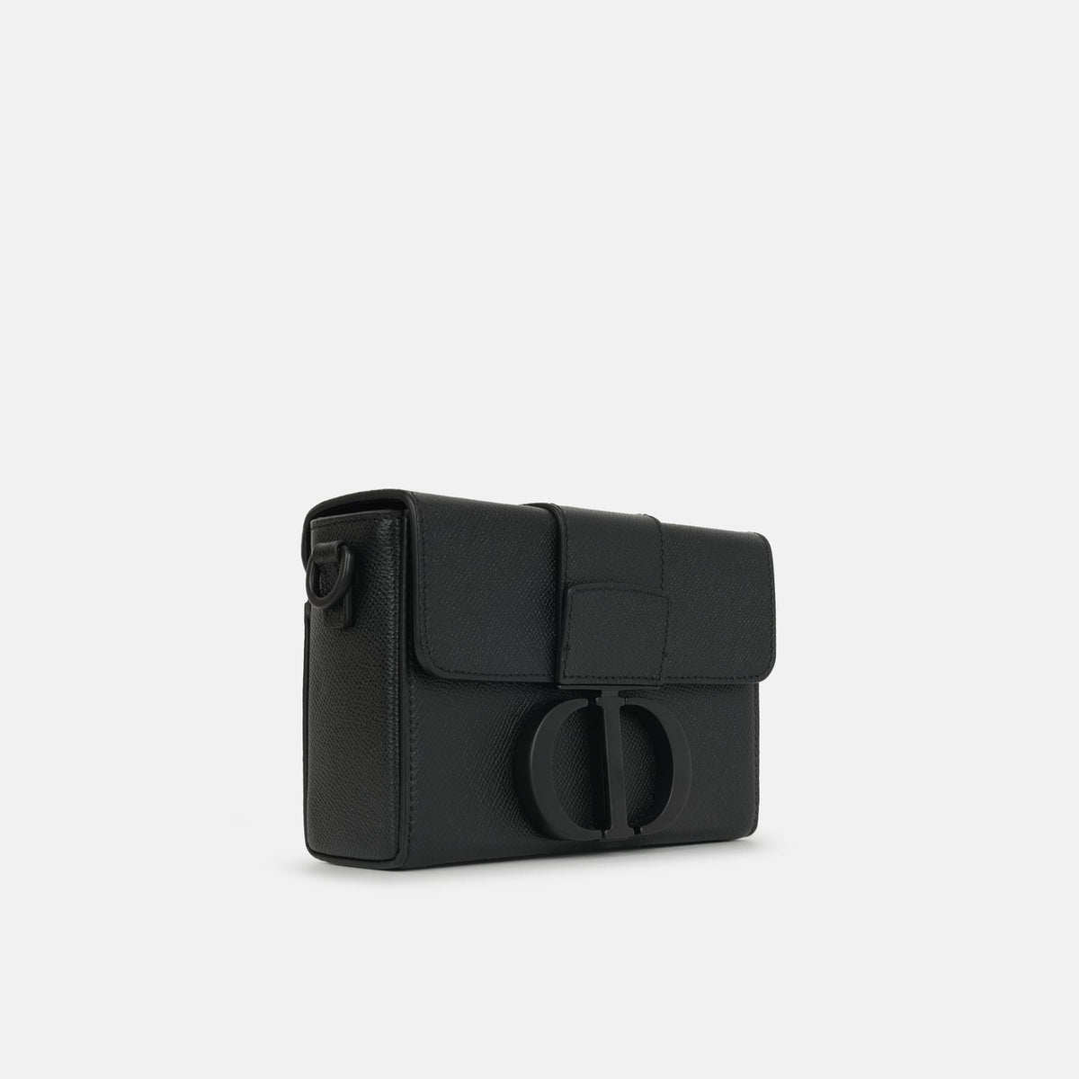 Dior 30 Montaigne Black Grained Calfskin BHW