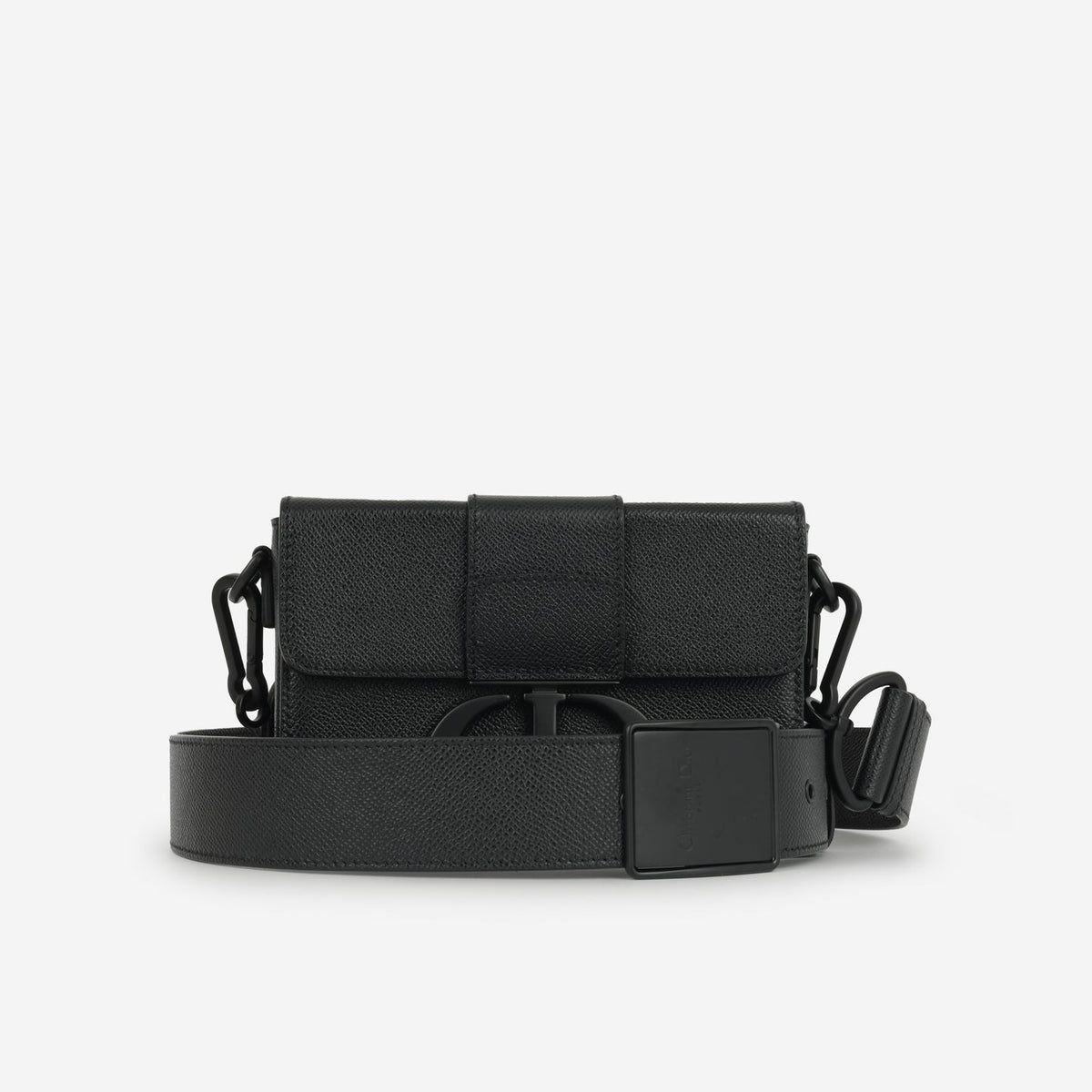 Dior 30 Montaigne Black Grained Calfskin BHW