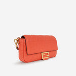 Fendi - Medium Baguette - Coral Zucca Nappa GHW - Pre-Loved