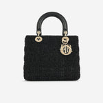 Dior Lady Dior Black Mixed Tweed CGHW