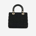 Dior Lady Dior Black Mixed Tweed CGHW
