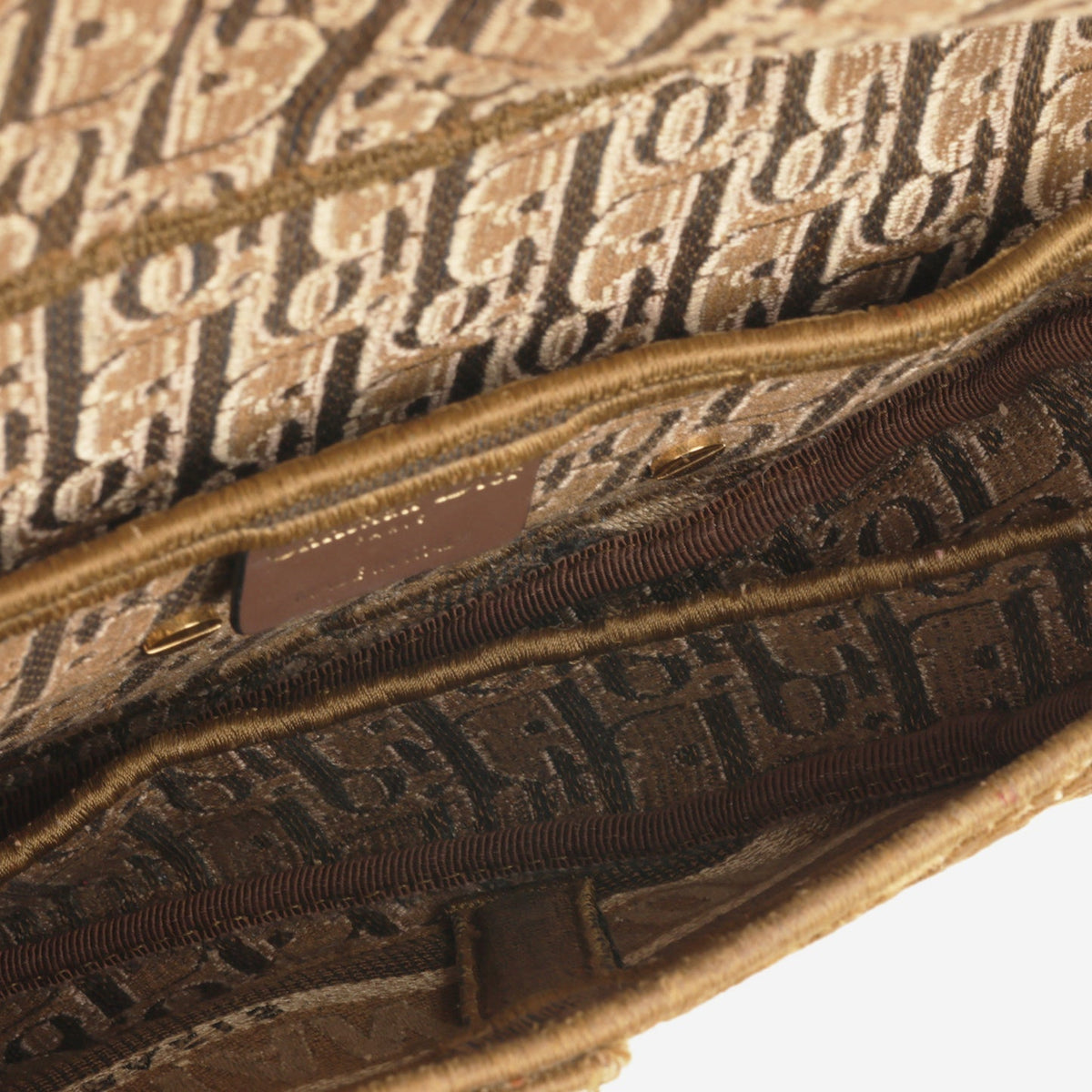 Dior Dior - Medium Saddle Bag - Olive Oblique Canvas GHW - Pre-Loved - 2020