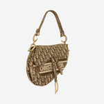 Dior Dior - Medium Saddle Bag - Olive Oblique Canvas GHW - Pre-Loved - 2020