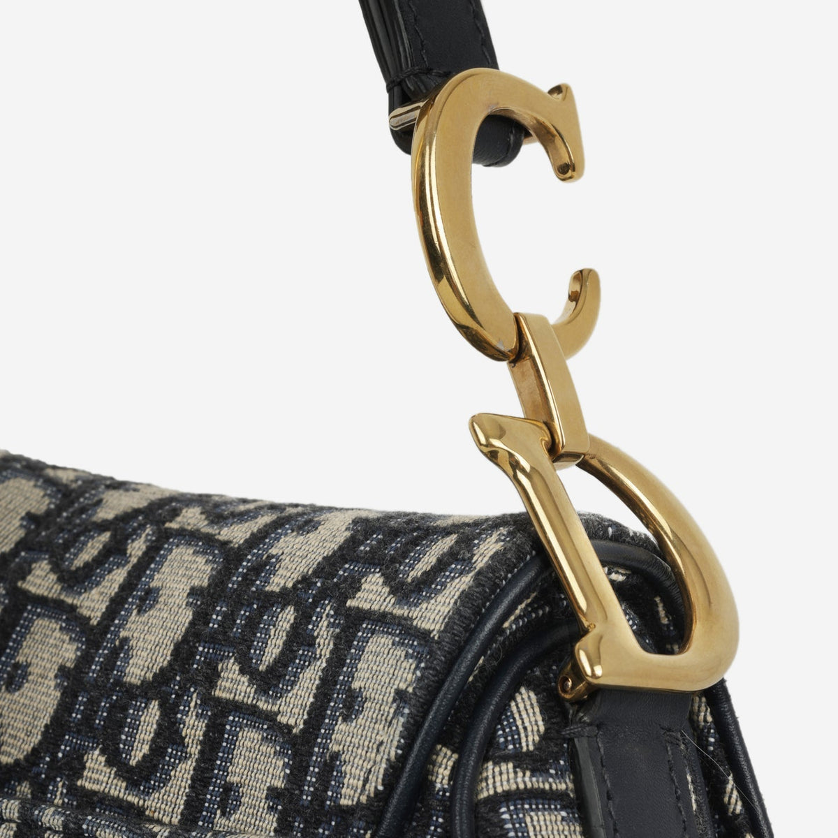 Dior Mini Saddle Bag Oblique Canvas GHW