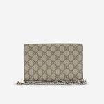 Gucci Dionysus Wallet on Chain - GG Supreme Canvas | Silver Hardware