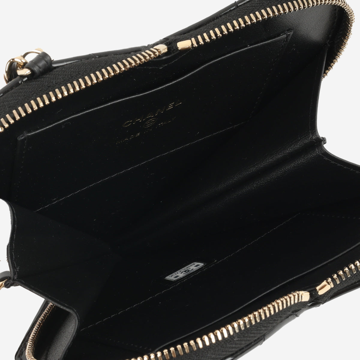 Chanel Double Heart Crossbody - Black/White