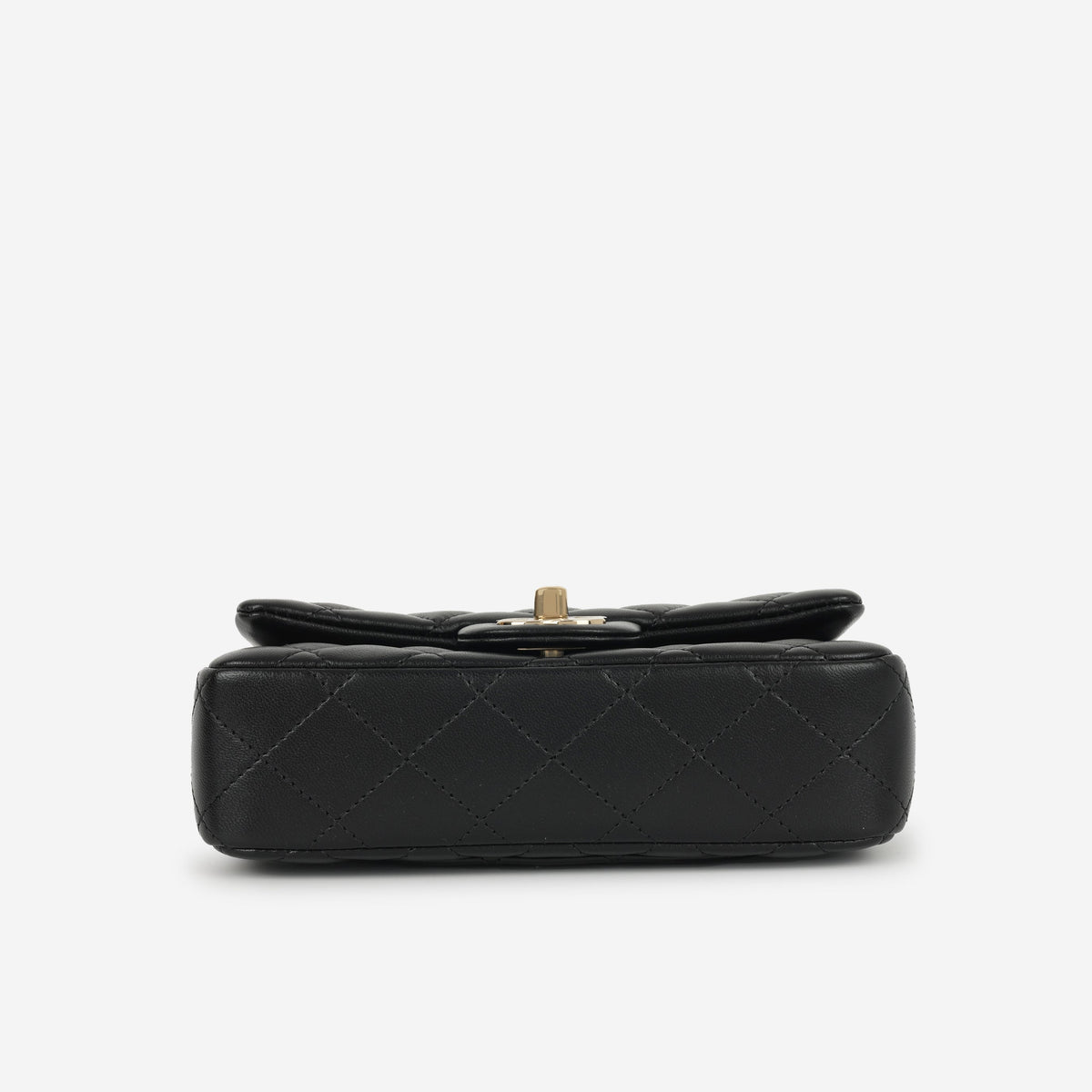 Chanel Slim Mini Rectangular - Black Lambskin | Champagne Gold Hardware