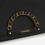 Chanel Woven Chain Handle Clutch