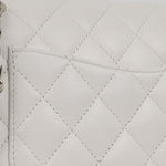 Chanel Medium Classic Flap - White Caviar | Champagne gold hardware