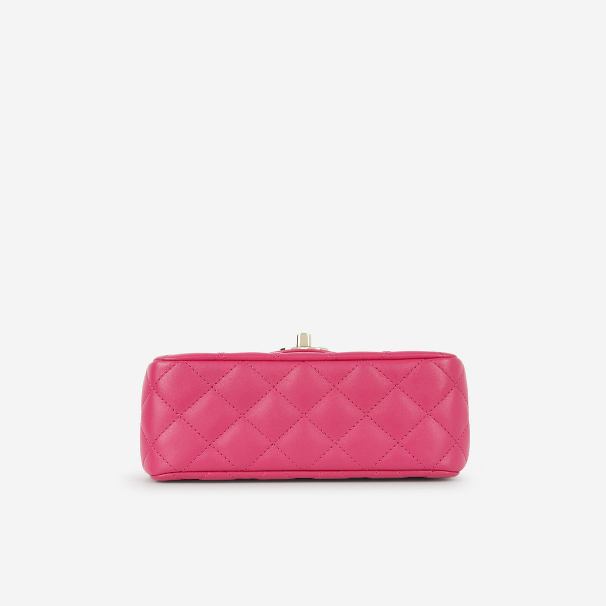 Chanel Mini Strass Top Handle Flap - Fuchsia Lambskin | Champagne Gold
