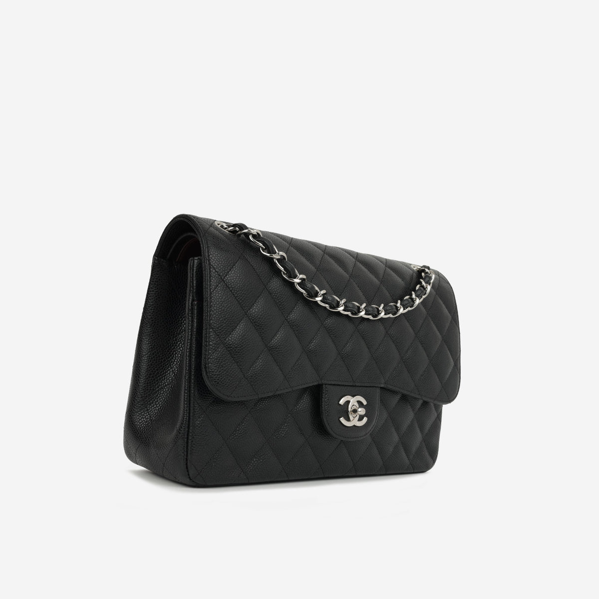 Chanel Classic Jumbo Double Flap - Black Caviar | Silver Hardware