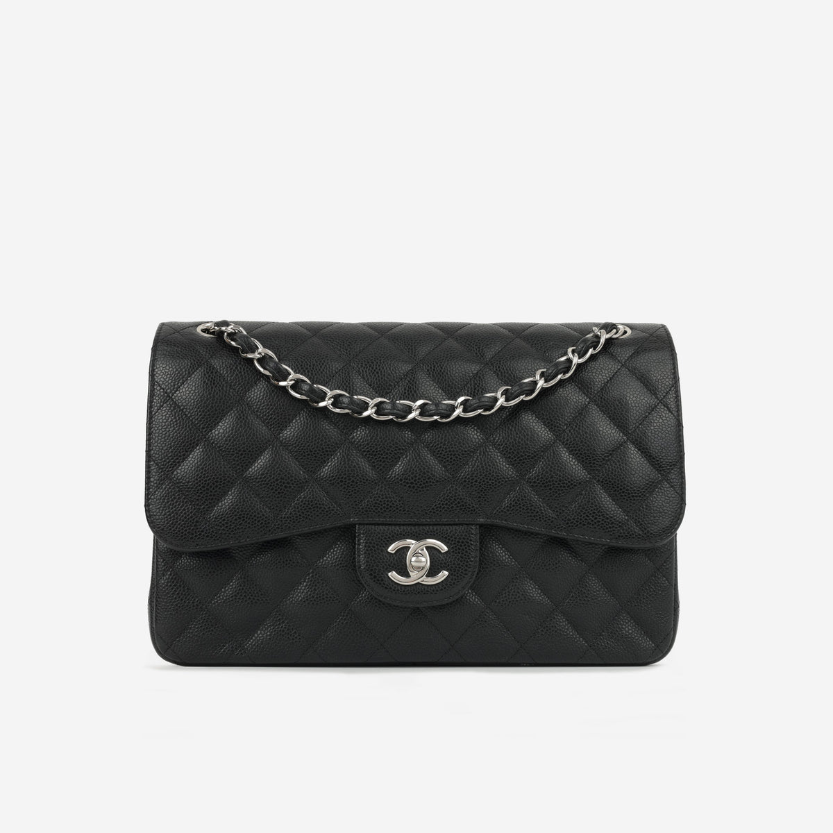 Chanel Classic Jumbo Double Flap - Black Caviar | Silver Hardware
