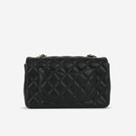 Chanel Mini Rectangular - Black Lambskin | Champagne Gold Hardware (NWT)
